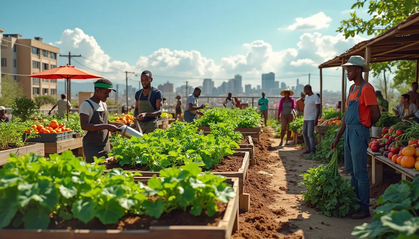 Urban community garden